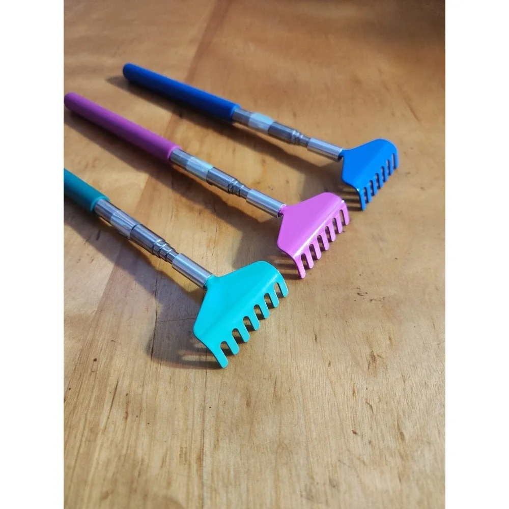 3 Pack Extendable Back Scratcher, Stainless Steel Portable Telescoping‎ Back